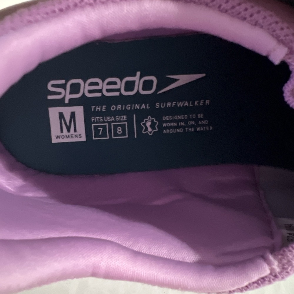 Speedo Women Blue And Pink Surf Walker Comfort Casual Shoes Sneakers Size 7-8‎ - Picture 6 of 8